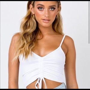 Princess Polly black crop top